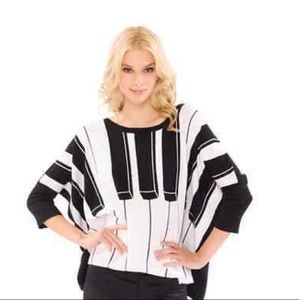 BETSEY JOHNSON OVERSIZE INTARSIA PIANO SWEATER
